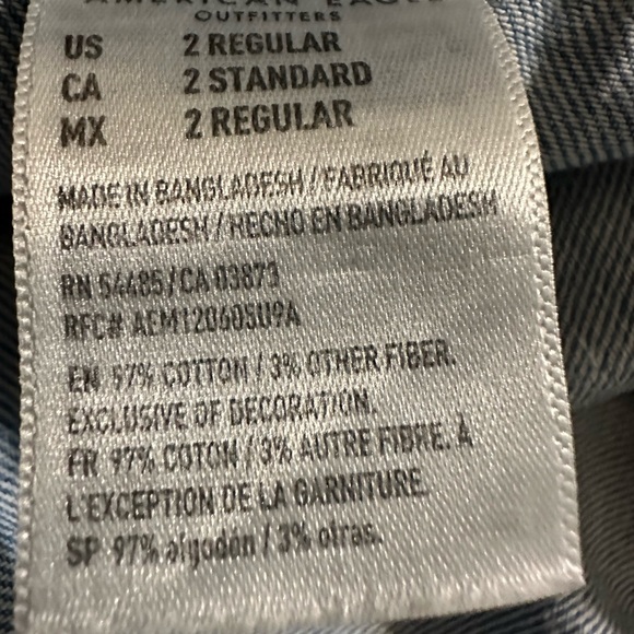 American Eagle drawstring Jean shorts - Picture 4 of 5